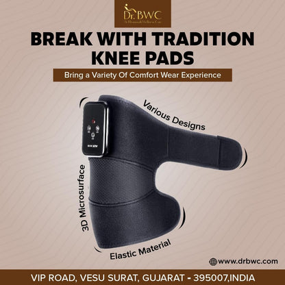 GI Fever Wireless Knee Massager with Heat & Vibration – Rechargeable Pain Relief Therapy