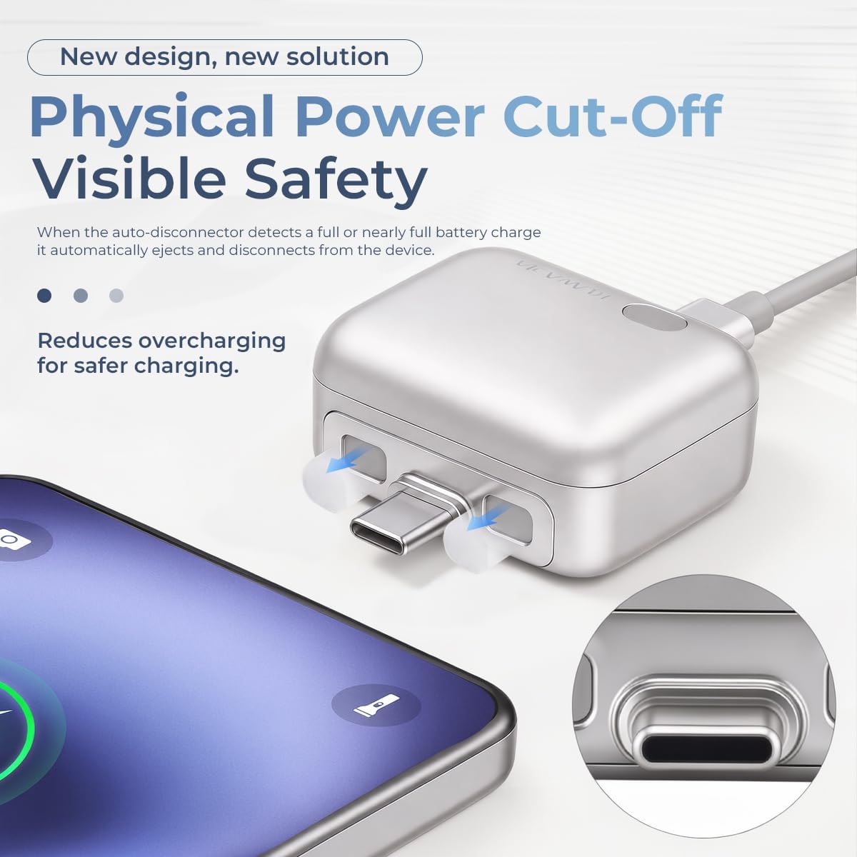 KUWAJIA Smart Auto-Stop Charging Adapter (140W) – Battery Protector & Fast Charger