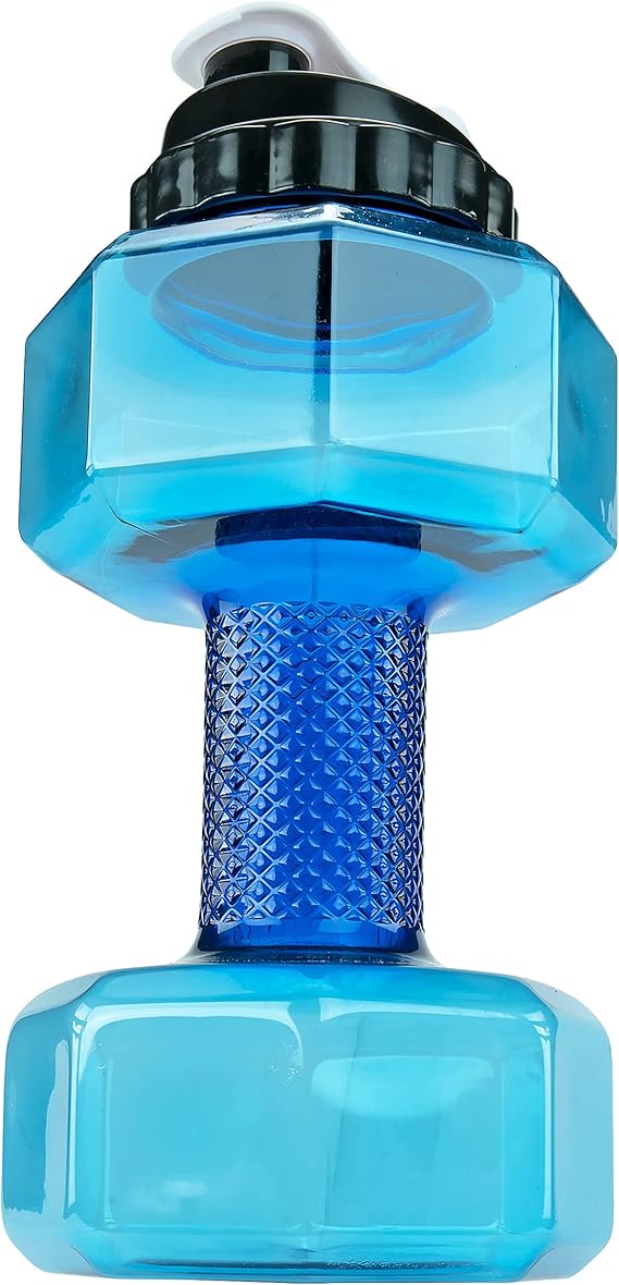 2.5L Dumbbell Shape Water Bottle, Eco Sports Fitness Exercise Water Jug for Gym Rose, SSZ194-BL