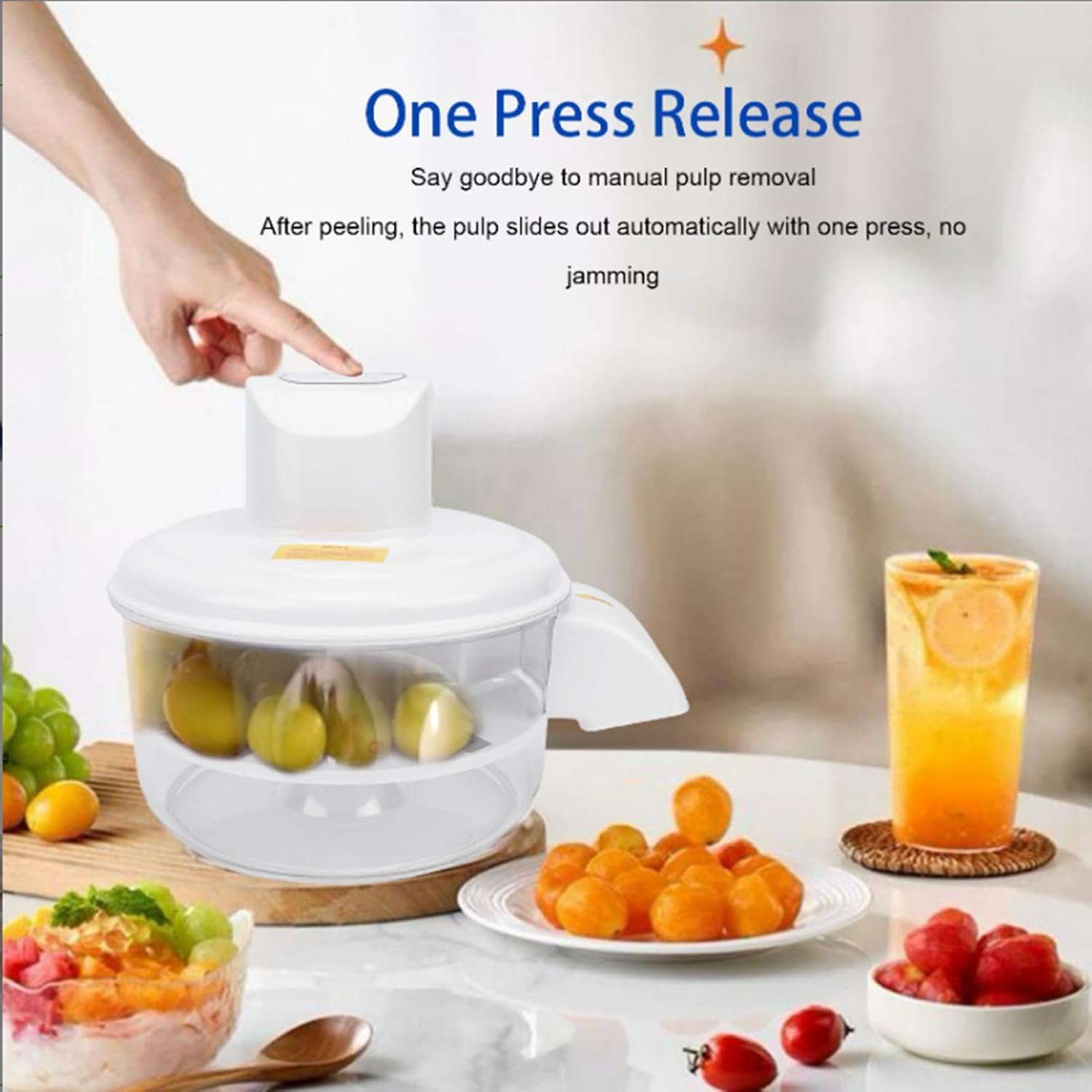 Electric Fruit & Vegetable Peeler Machine | Rechargeable, Automatic Peeling & Chopping