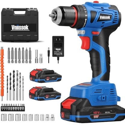 18V Brushless Cordless Drill Set, 2-Speed