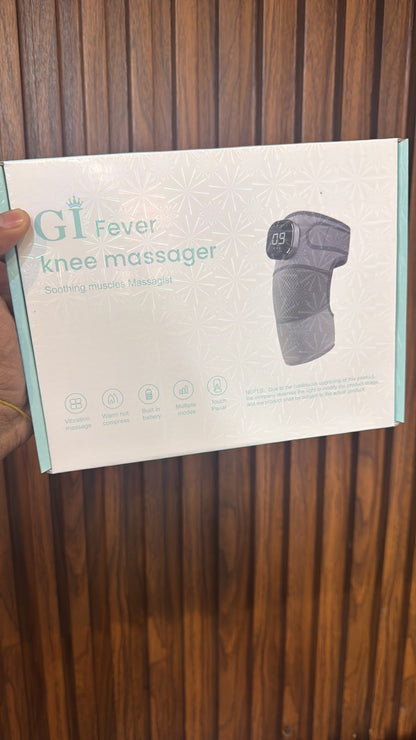 GI Fever Wireless Knee Massager with Heat & Vibration – Rechargeable Pain Relief Therapy