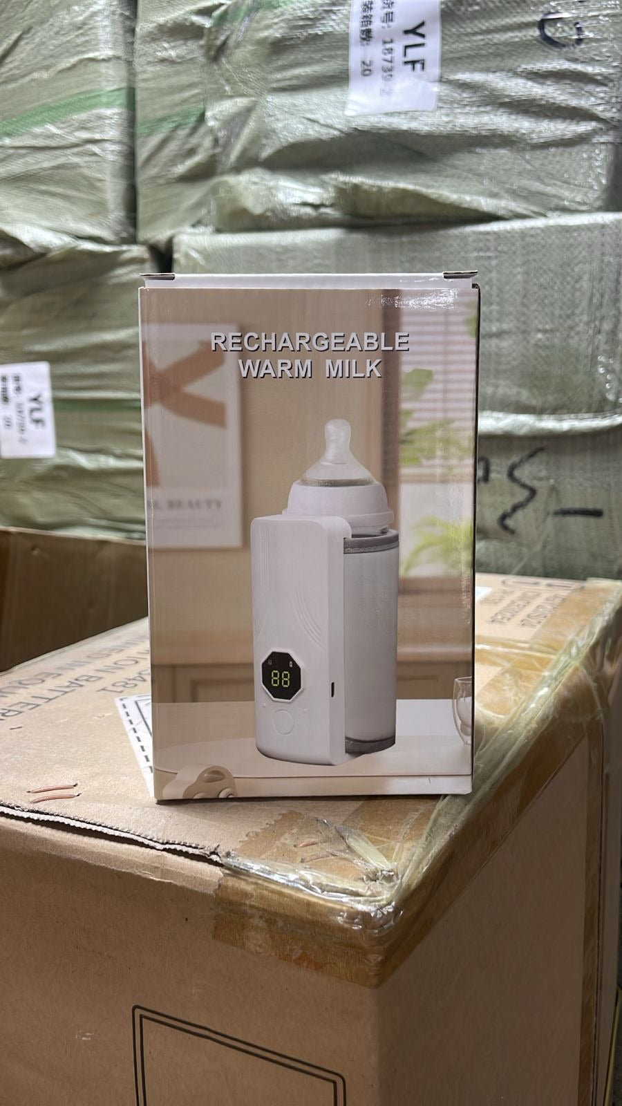 Portable milk bottler warmer