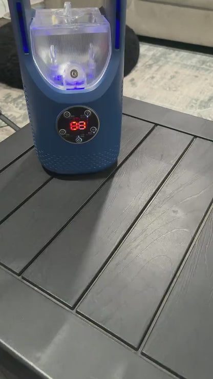 Bladeless Fan Table Fan With 4 LED Night Light Rechargeable Battery 3 Speeds Touch Control Portable Desk Fan Tower Fan With Remote Control Cooling Fan With Touch Control Floor Fan TB-960