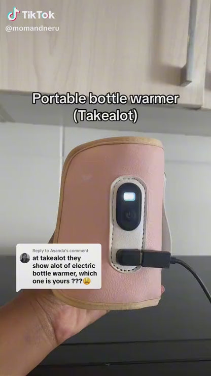 Portable milk bottler warmer