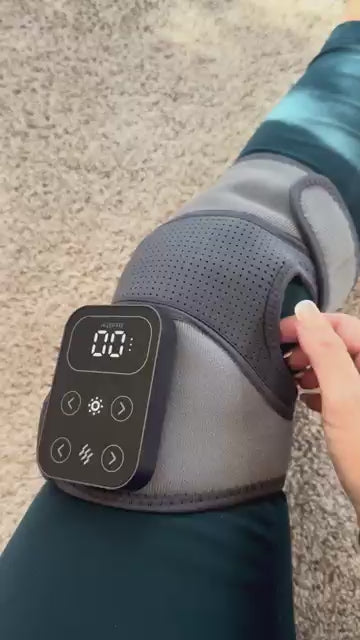 GI Fever Wireless Knee Massager with Heat & Vibration – Rechargeable Pain Relief Therapy