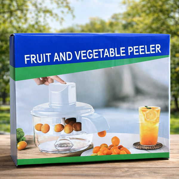 Electric Fruit & Vegetable Peeler Machine | Rechargeable, Automatic Peeling & Chopping